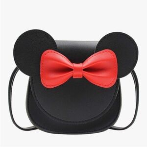 Kids Black and Red Bow Mini Bag
